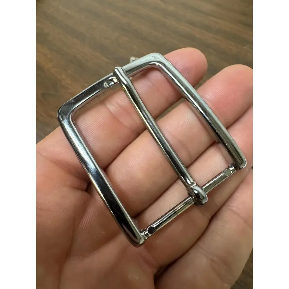 Lot of 2 belt buckles made in Italy for dress belts mens
